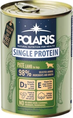 Polaris Single Protein Paté konzerva pro psy jehněčí