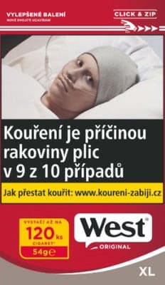 West Red 54 g - cigaretový tabák