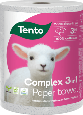 Tento Complex 3v1 papírové utěrky, 1 role