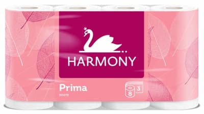 Harmony Toaletní papír Prima 3vrstvý, 8 rolí 128.0 m