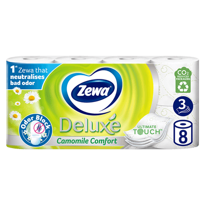 Zewa Deluxe Camomile Comfort toaletní papír 3vrstvý, 8 rolí