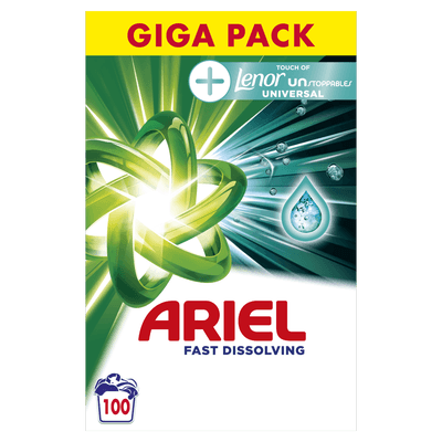 Ariel Plus prací prášek Unstoppables 5,5kg 100.0 dávek