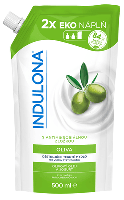 Indulona Tekuté mýdlo náhradní náplň Oliva