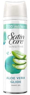Satin Care Sensitive skin gel na holení s aloe vera