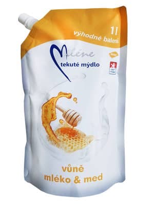 Miléne Tekuté mýdlo Mléko a med, náhradní náplň 1.0 l