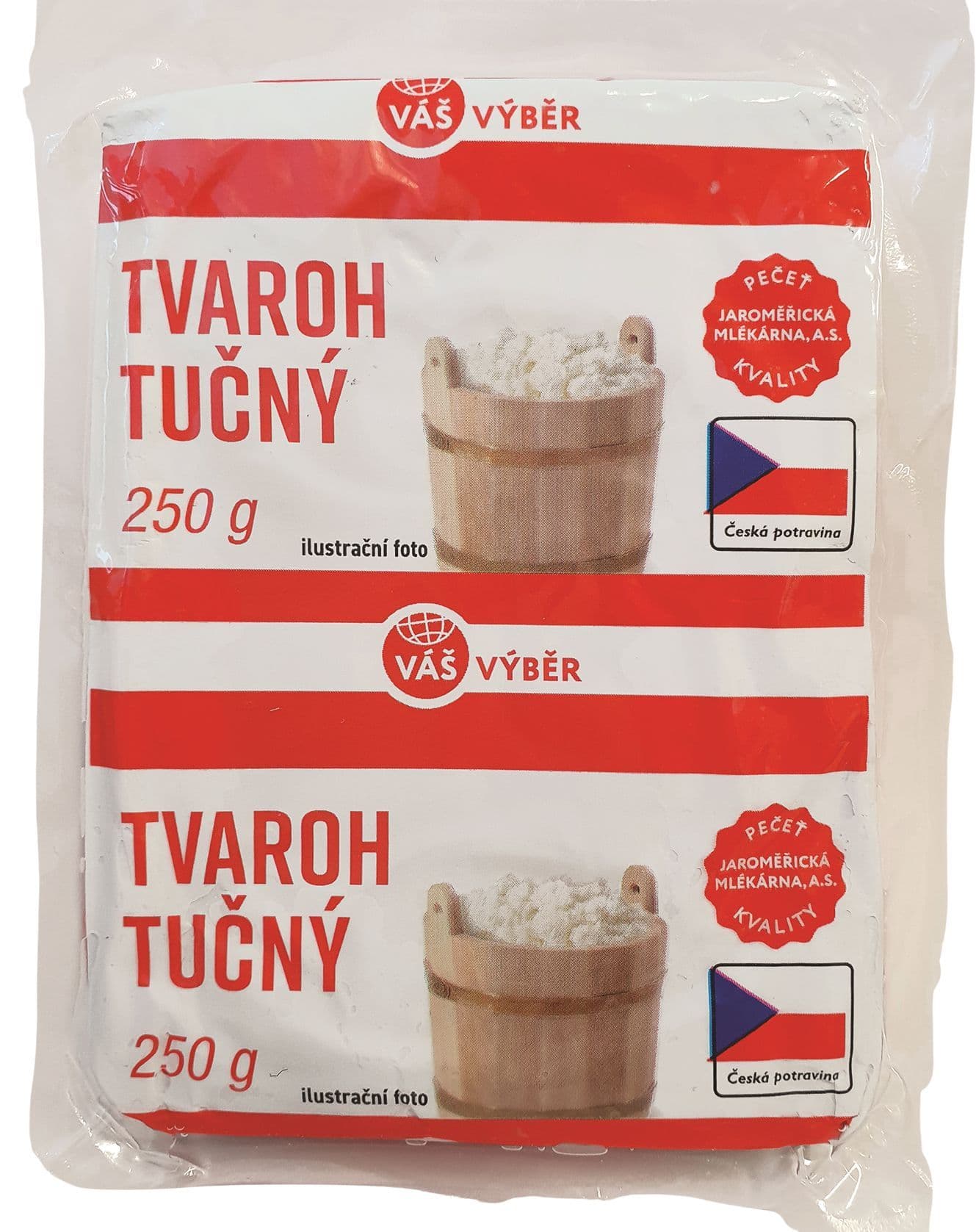 Váš výběr tvaroh tučný 250 g