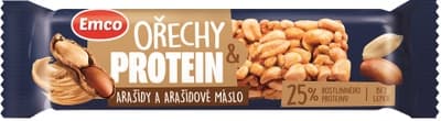 Emco Tyčinka s ořechem a proteinem - arašídy