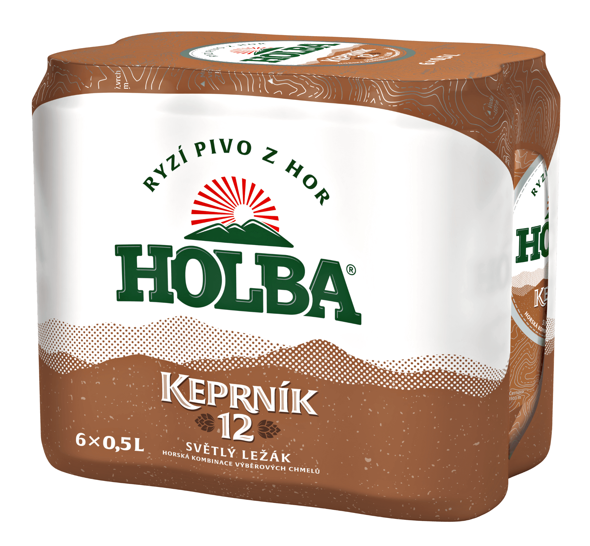 Holba Keprník 12 světlý ležák plech (6×0,5 l)