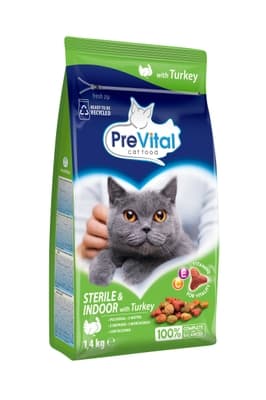 PreVital Granule kočka s krůtím masem 1.4 kg