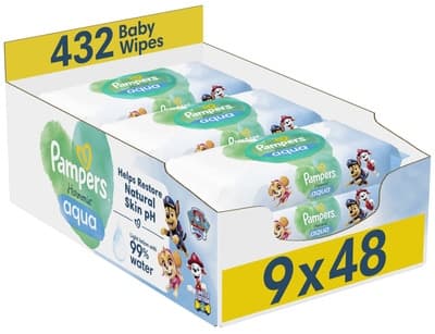 Pampers Ubrousky Harmonie Aqua Paw Patrol 9x48ks