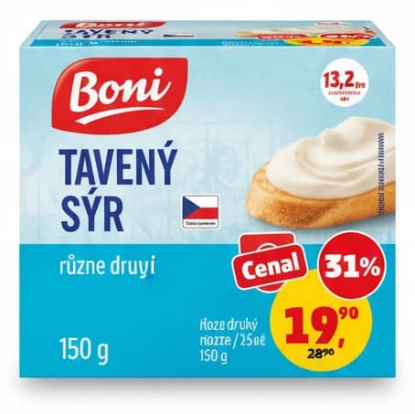 Tavený sýr Boni