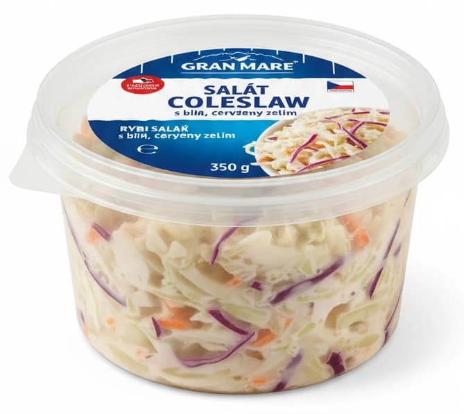 Salát Coleslaw s bílým, červeným zelím 350g