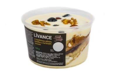 Fresh Fridge Lívance s tvarohovou pěnou, nutellou a čerstvým ovocem 165.0 g
