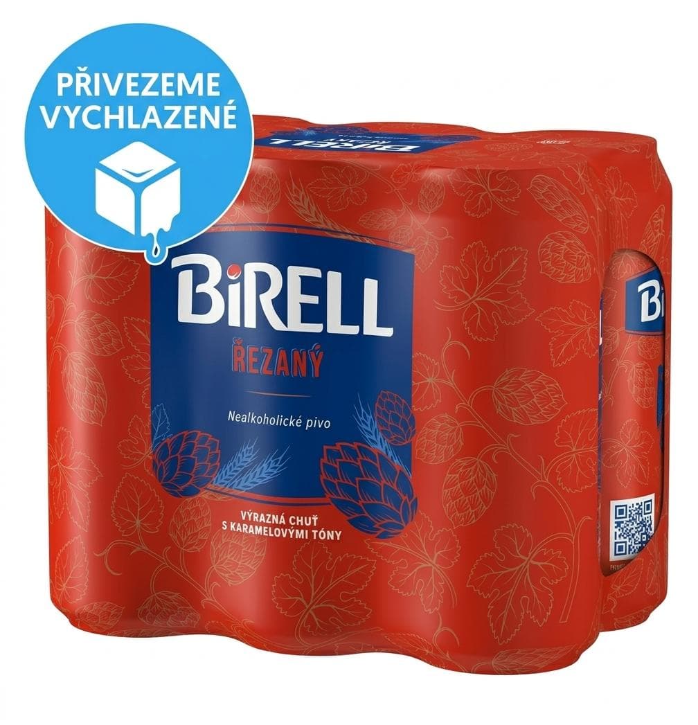 Birell Řezaný nealkoholické pivo 6×0,5 l plech