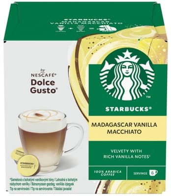 Starbucks® by Nescafé® Dolce Gusto® Madagaskar Vanilla Latte Macchiato kávové kapsle