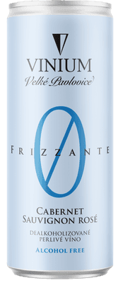 Vinium Frizzante Cabernet Sauvignon rosé Nealko 0.0% plech