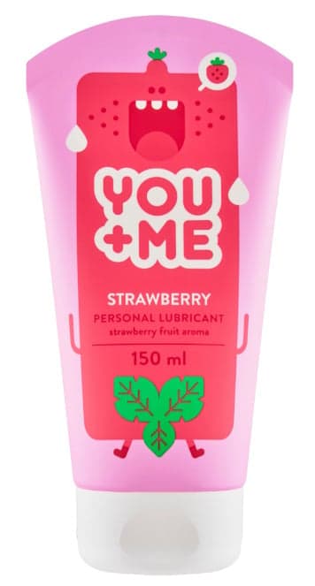 You Me Strawberry lubrikant s jahodovým aroma