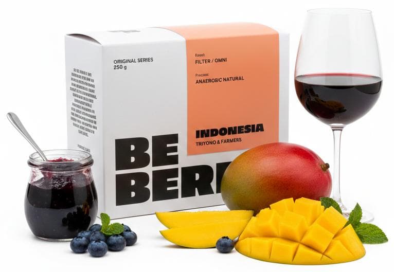 BeBerry Coffee Indonésie Triyono filtr/espresso zrnková káva