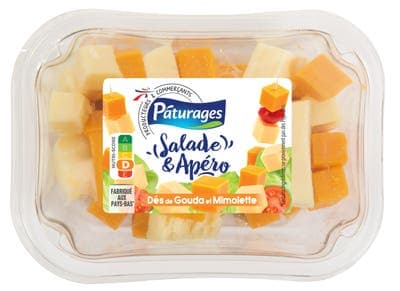 Pâturages Gouda & mimolette, sýrové kostky