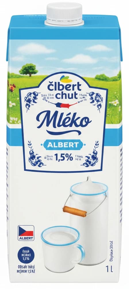Česká chuť Trvanlivé mléko 1,5%