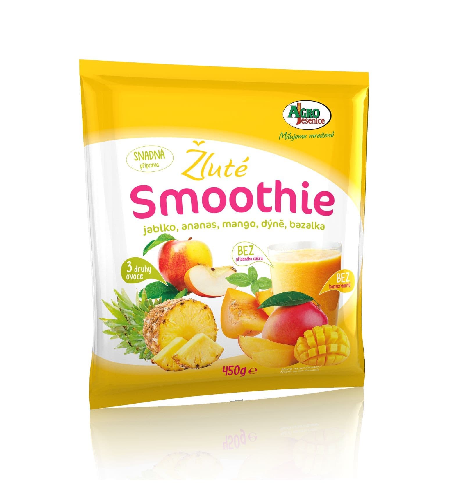 Smoothie žluté mražené 450g