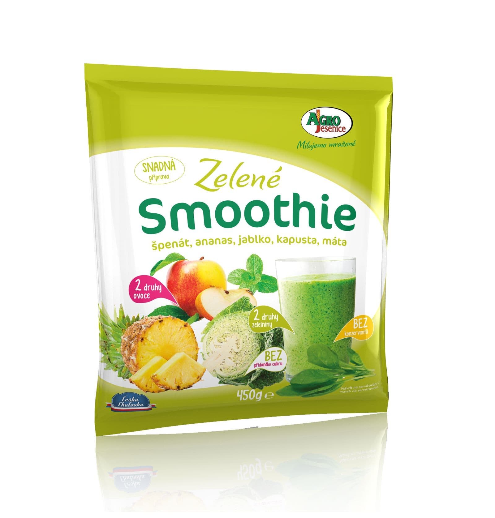Smoothie zelené mražené 450g