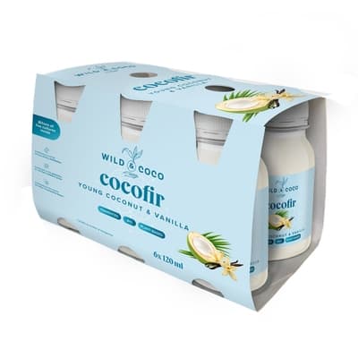 Wild & Coco Cocofir Young Coconut & Vanilla 6x 120 ml BIO