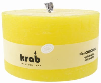 Anděl Přerov Citronela – zahradní svíčka (1000 g), 14 × 8 cm, výdrž až 45 h