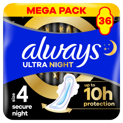 Always Vložky Ultra Secure Night Mega