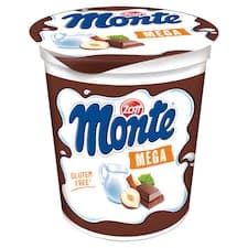 Zott Monte Mega mléčný dezert čokoládový s lískovými oříšky 400g