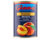 Giana Broskve ve sladkém nálevu 8 x 425 ml