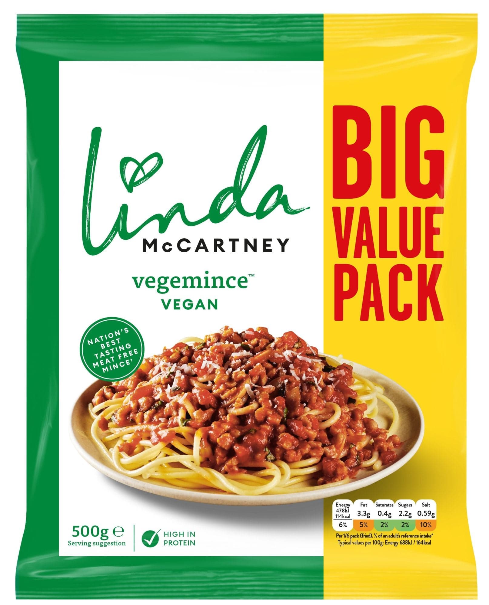 Linda McCartney's Veganské mleté (mražené) 500 g