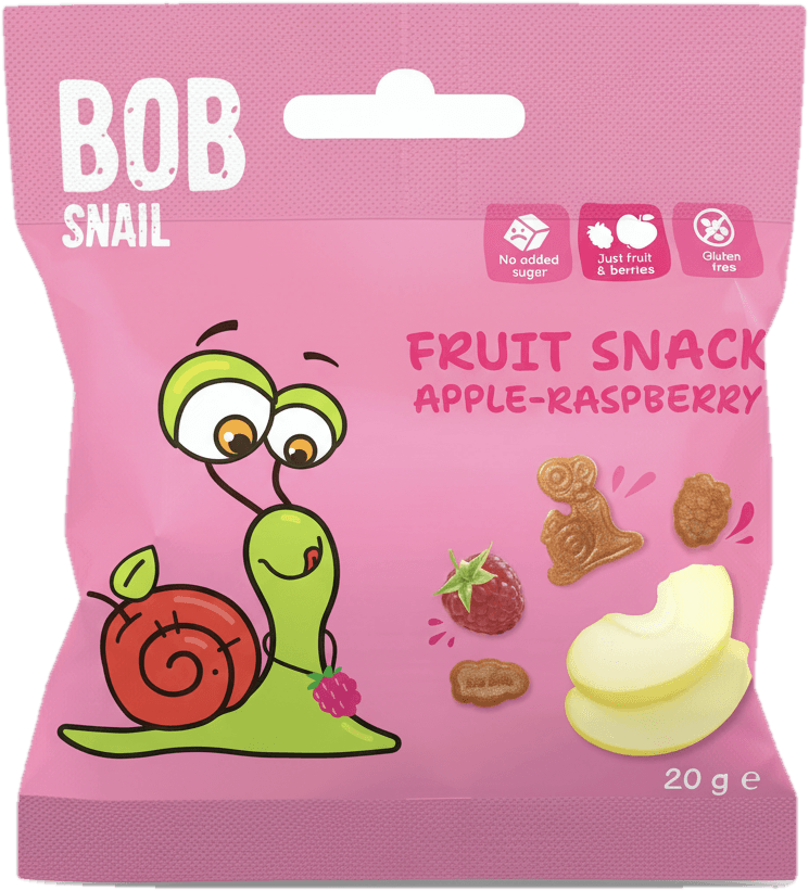 Šnek Bob Ovocný snack jablko–malina