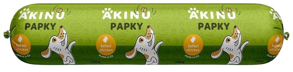Akinu Papky kuřecí salám krmivo pro psy 1 kg