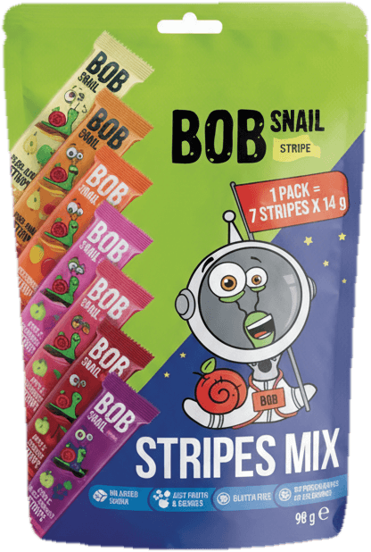 Šnek Bob Ovocné plátky mix 7×14 g