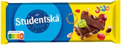 ORION Studentská pečeť Mléčná čokoláda s Jojo želé, arašídy a rozinkami