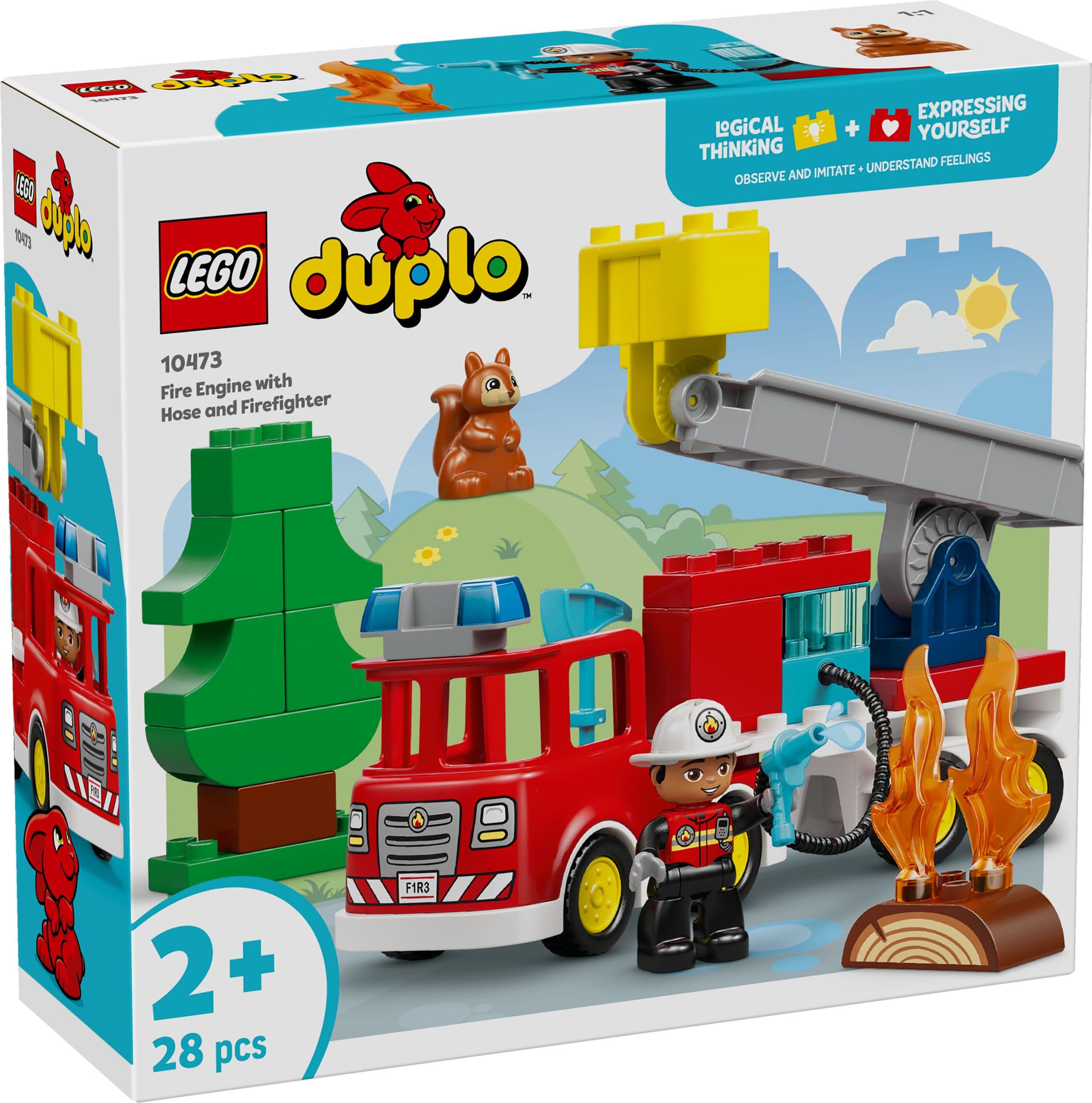 LEGO® DUPLO® 10473 Hasičské auto s hadicí a hasičem