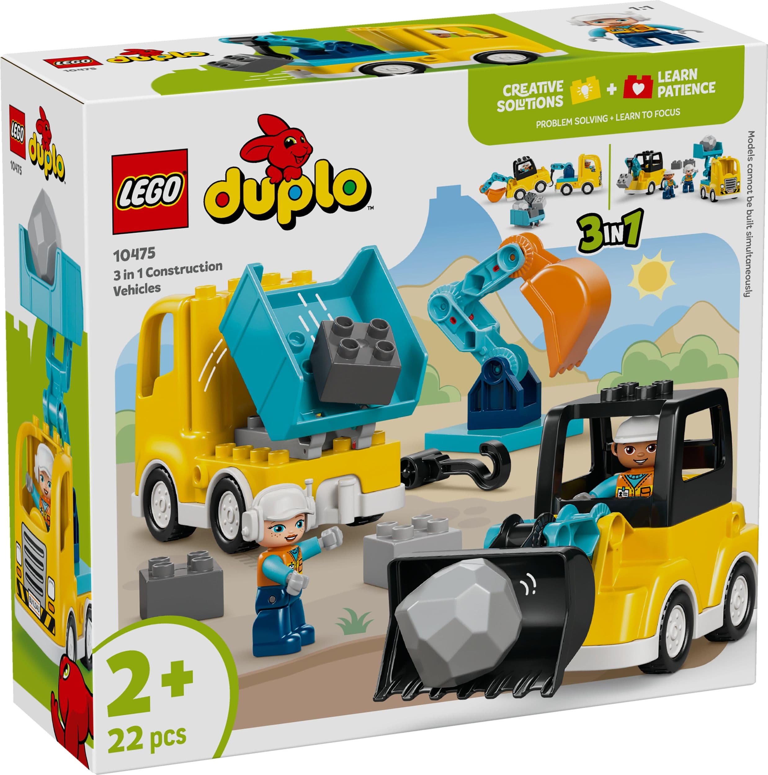 LEGO® DUPLO® 10475 Vozidla na stavbě 3 v 1