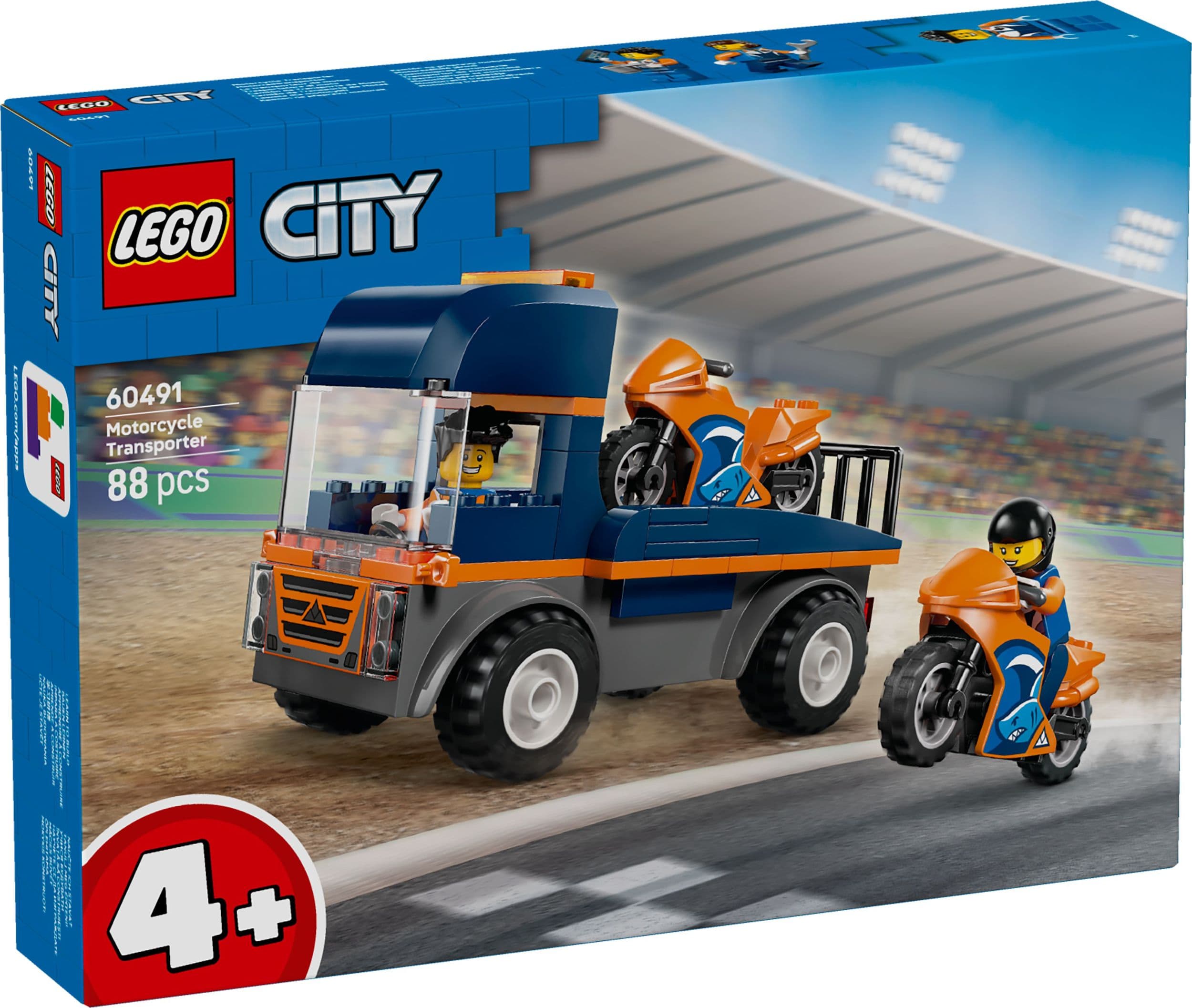 LEGO® City 60491 Kamion na přepravu motorek