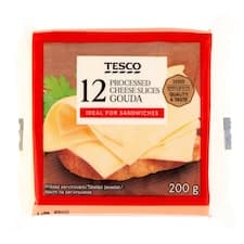 Tavený sýr s goudou plátkový 12 x 16,67g (200g)