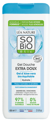 SO’BiO étic Gel sprchový extra jemný s Aloe vera BIO