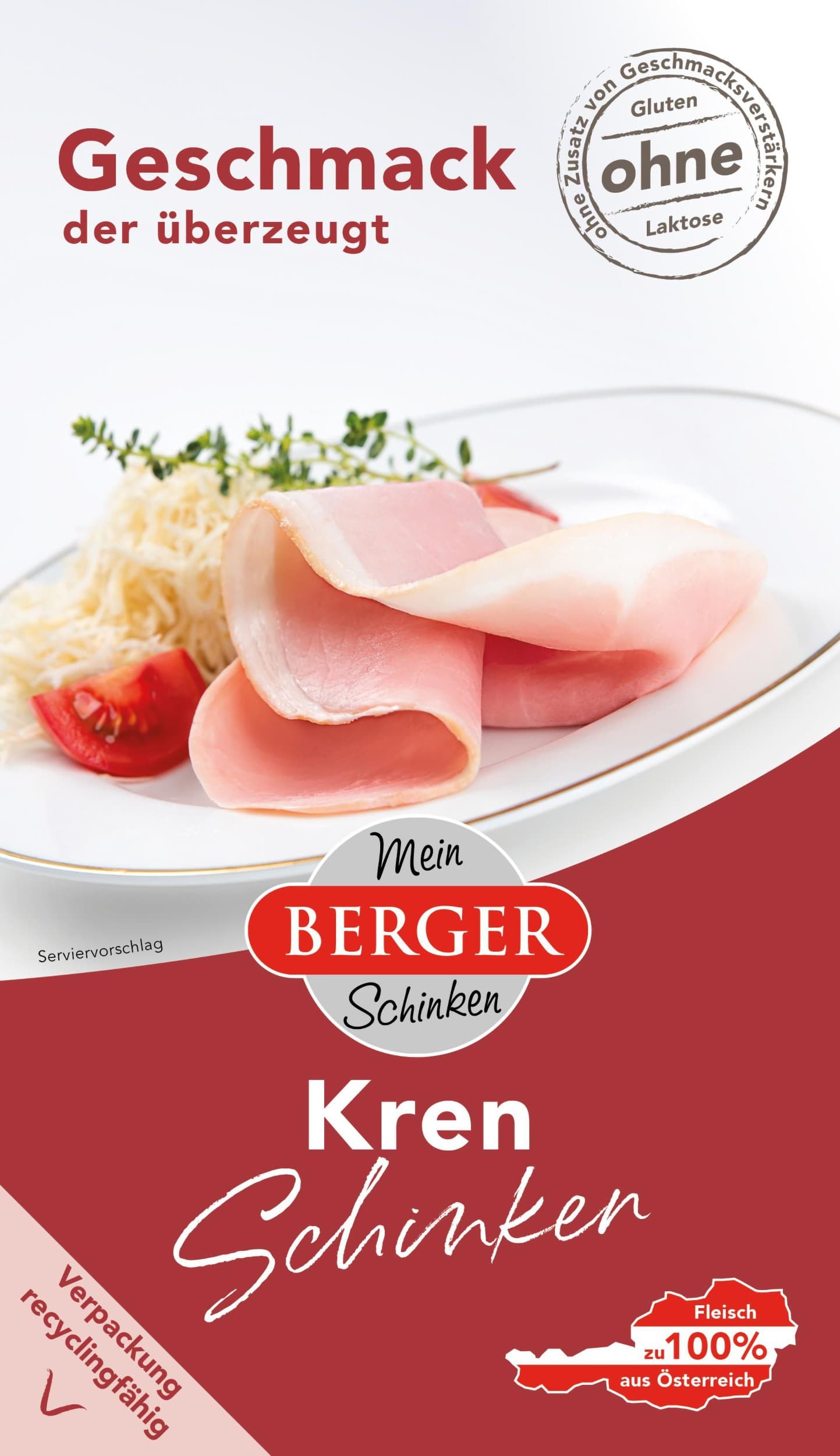 Berger Vepřová šunka s křenem 100g