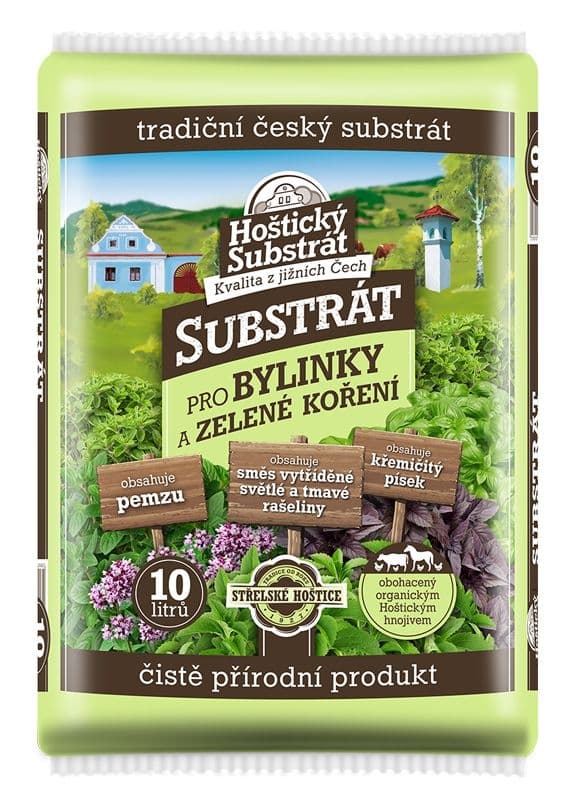 Hoštický substrát pro bylinky a zelené koření 10 l