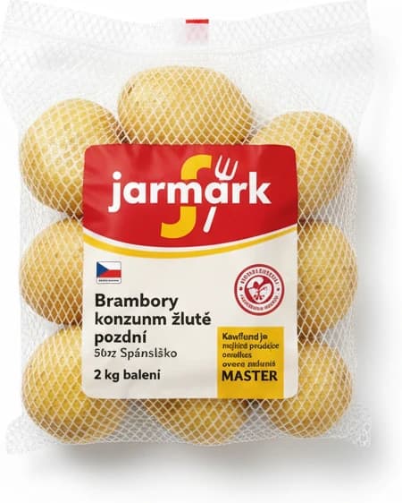Brambory konzumní žluté pozdní