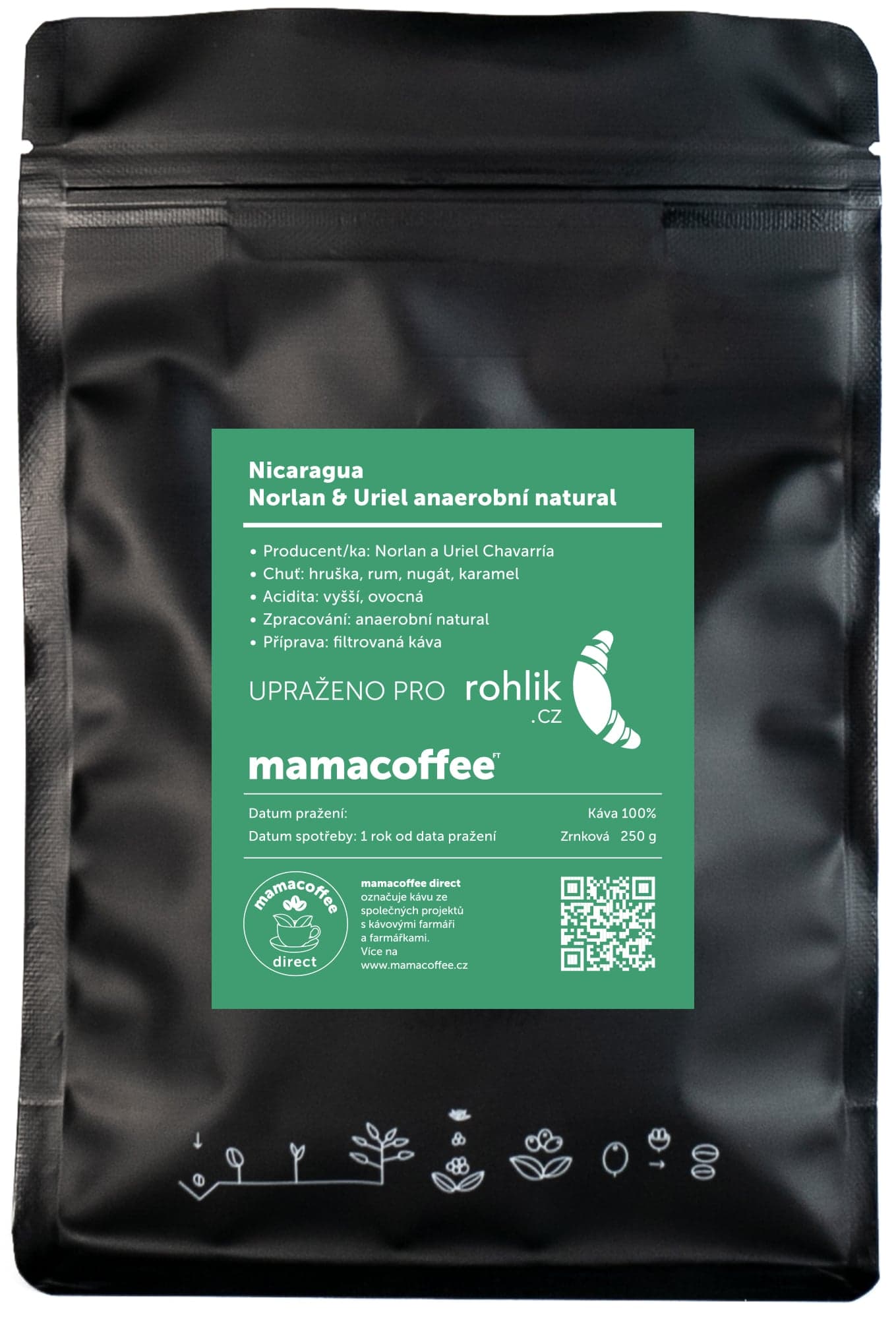 mamacoffee Nicaragua Norlan&Uriel filtr zrnková káva