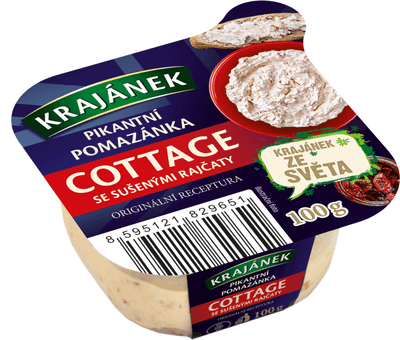 Krajánek Pikantní pomazánka Cottage se sušenými rajčaty