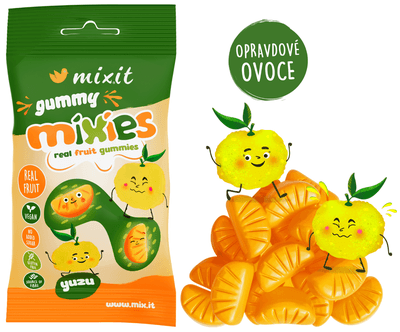 Mixit Gummy Mixies - Yuzu - přírodní želé bonbóny 35.0 g