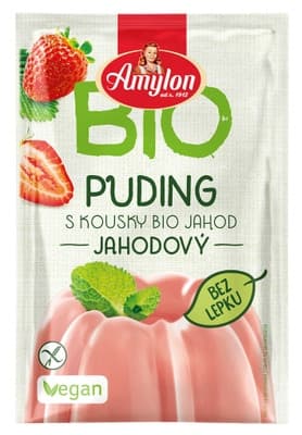 Amylon Pudink jahodový bezlepkový BIO