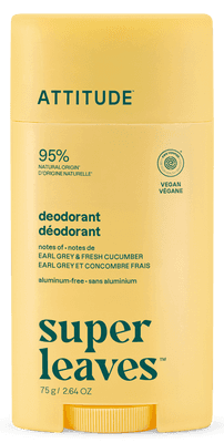Attitude Přírodní  deodorant Super leaves - Earl Grey & okurka