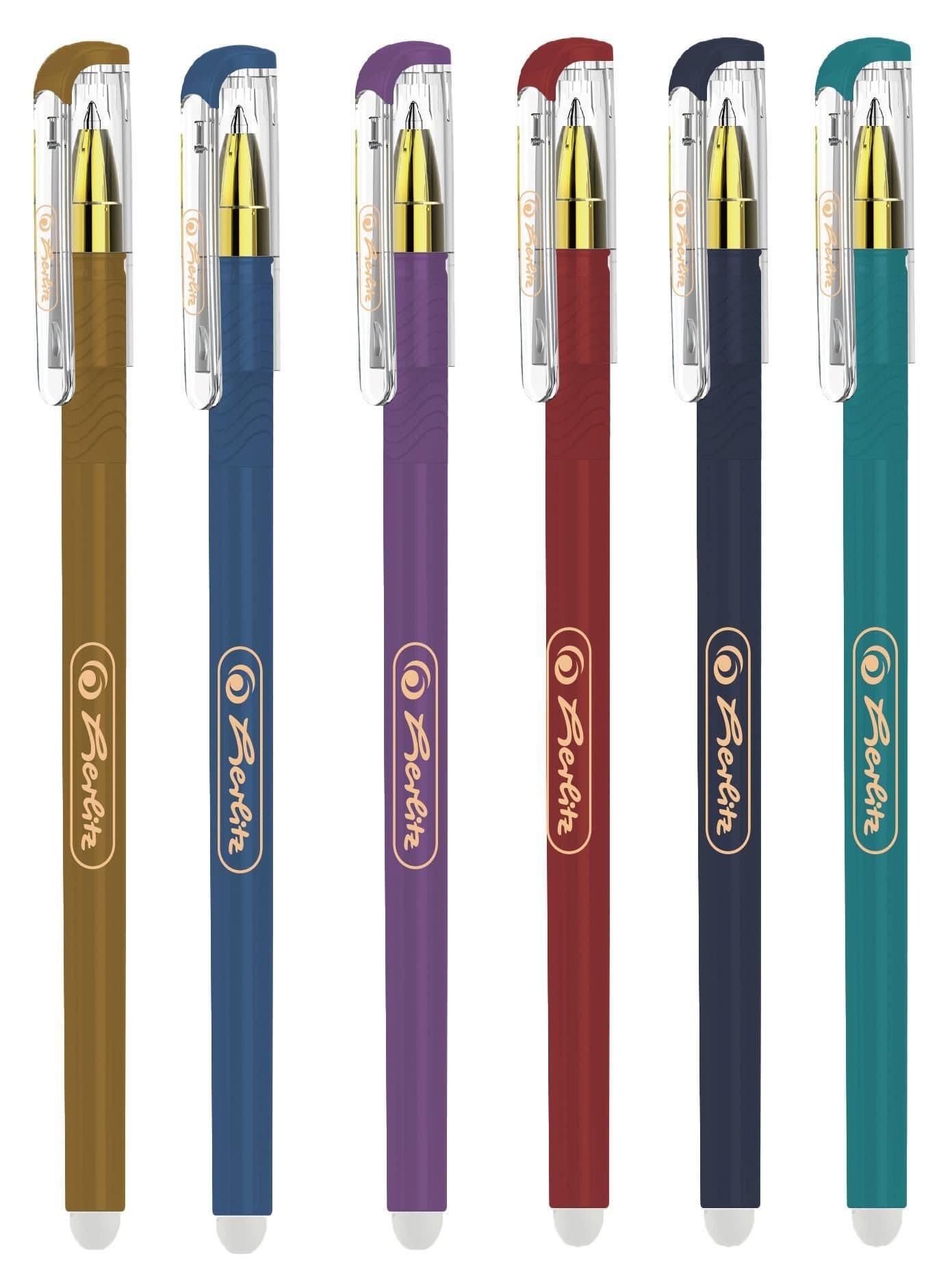 Herlitz Pero gumovací Metalické s víčkem 0,5mm, různé barvy